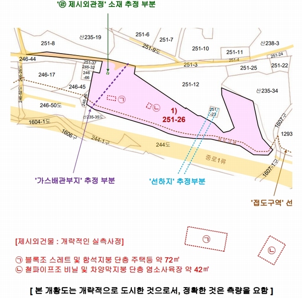2025타경51421 충청남도 당진시 석문면 삼봉리 251-26 임야 경매 이미지