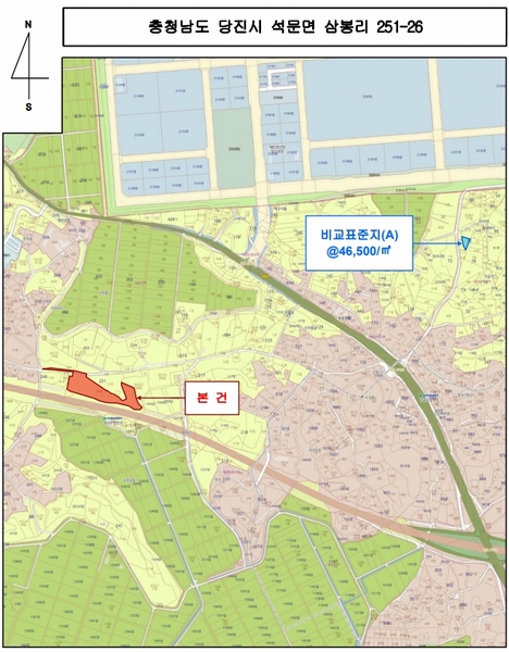 2025타경51421 충청남도 당진시 석문면 삼봉리 251-26 임야 경매 이미지