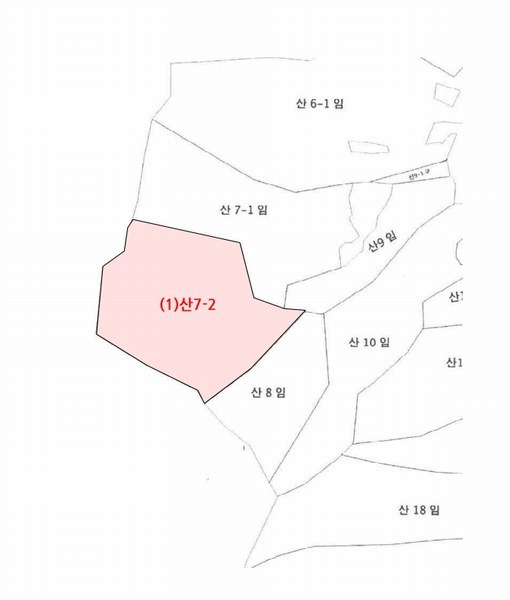 2025타경51440 충청북도 괴산군 청천면 강평리 산7-2 임야 경매 이미지