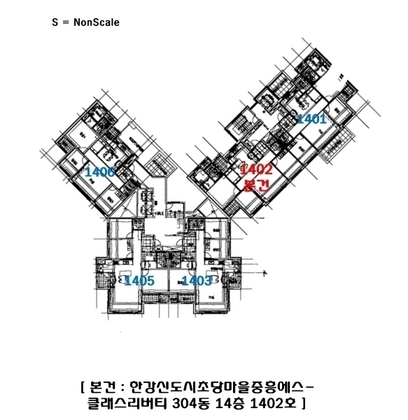 2024타경50559 경기도 김포시 김포한강2로 113, 한강신도시초당마을중흥에스-클래스리버티 304동 14층 1402호 아파트[공급33평형] 경매 이미지