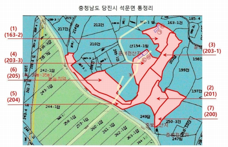 2025타경51447 충청남도 당진시 석문면 통정리 163-2 농지 경매 이미지