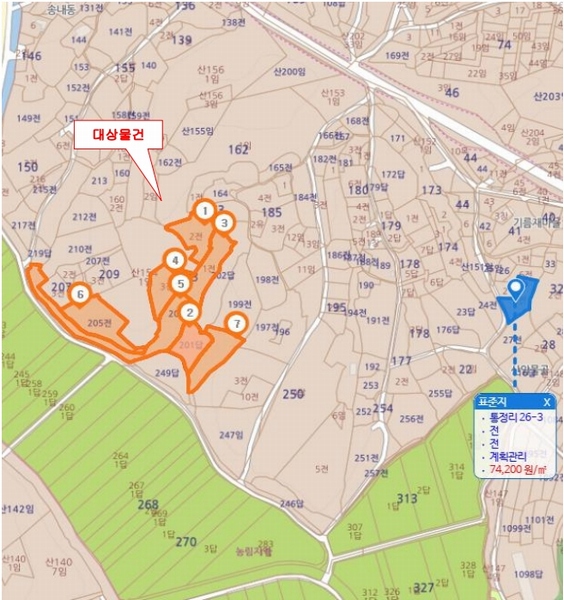 2025타경51447 충청남도 당진시 석문면 통정리 163-2 농지 경매 이미지