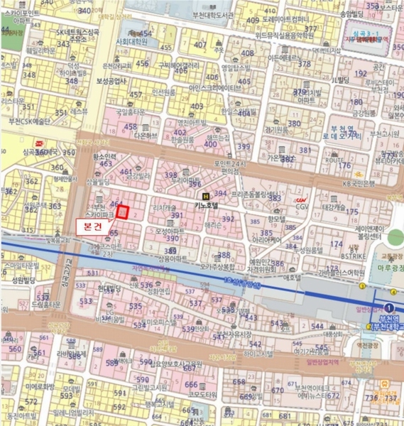 2023타경39289 경기도 부천시 신흥로22번길 15, 그라하씨티 5층 508호 아파트[공급9평형] 경매 이미지