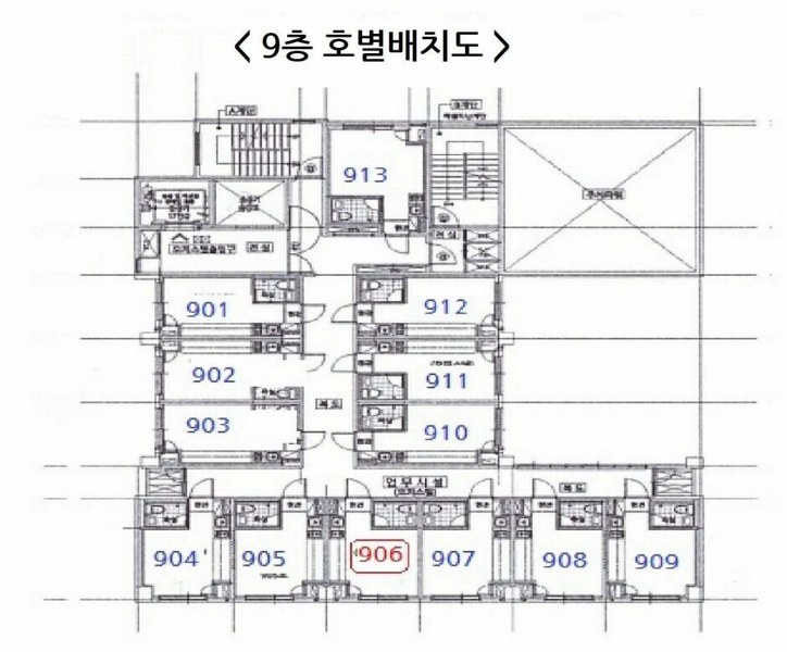 2025타경32555 경기도 부천시 원미구 부천로2번길 49, 에코스마트3 9층 906호 오피스텔[계약10평형] 경매 이미지