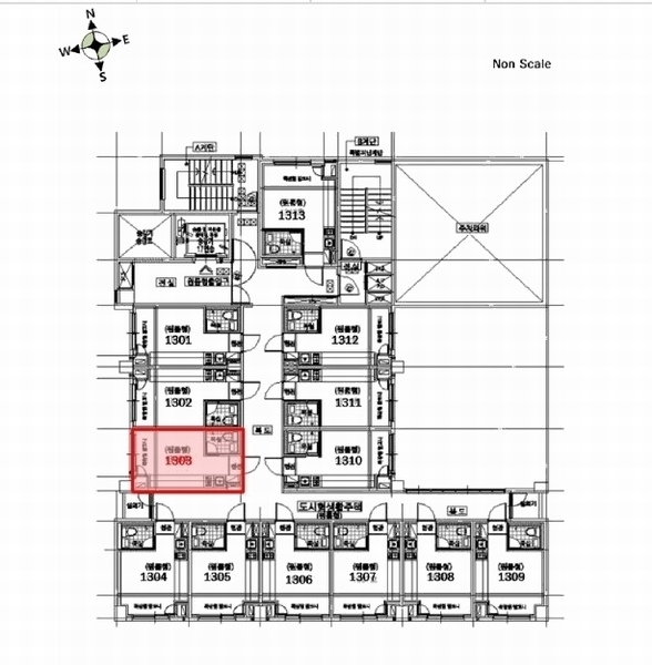 2025타경32660 경기도 부천시 원미구 부천로2번길 49, 에코스마트3 13층 1303호 아파트[공급6평형] 경매 이미지