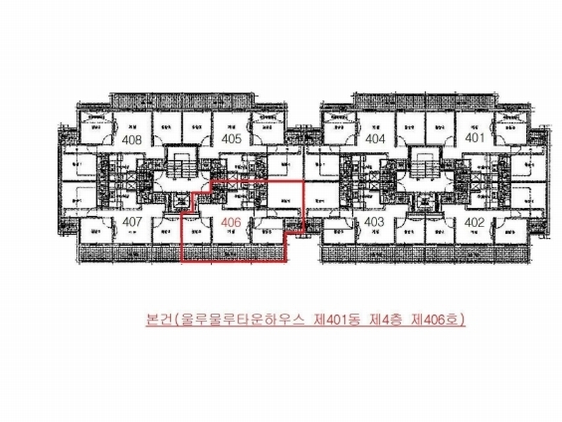 2025타경32669 경기도 김포시 봉화로51번길 32-3, 울루물루타운하우스 401동 4층 406호 다세대(빌라) 경매 이미지