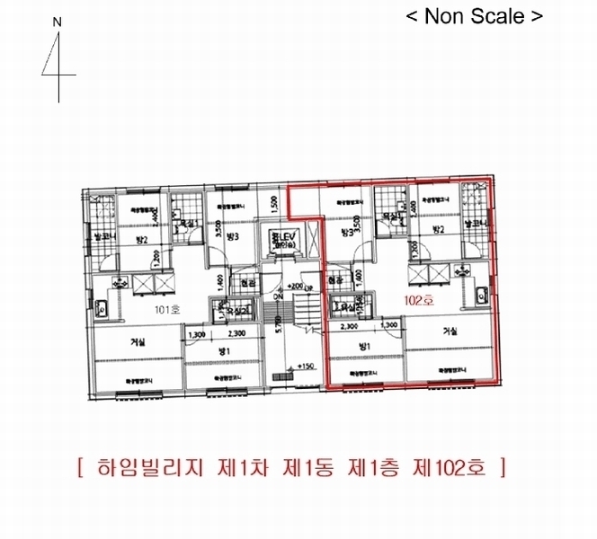 2025타경32917 경기도 김포시 통진읍 마송2로104번길 17, 하임빌리지1차 1동 1층 102호 다세대(빌라)[공급16평형] 경매 이미지
