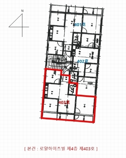 2025타경33087 경기도 부천시 원미구 신흥로45번길 14, 로얄하이츠빌 4층 403호 다세대(빌라)[공급16평형] 경매 이미지
