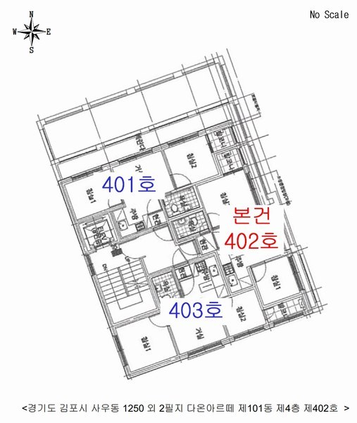 2025타경33436 경기도 김포시 봉화로51번길 86, 다온아르떼 101동 4층 402호 다세대(빌라) 경매 이미지