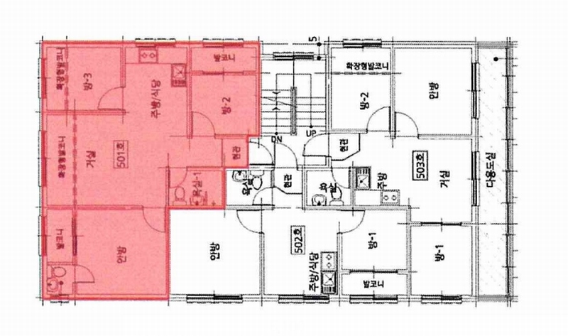 2025타경34117 경기도 부천시 소사구 성주로176번길 8-3, 대창스페이스빌 나동 5층 501호 다세대(빌라) 경매 이미지