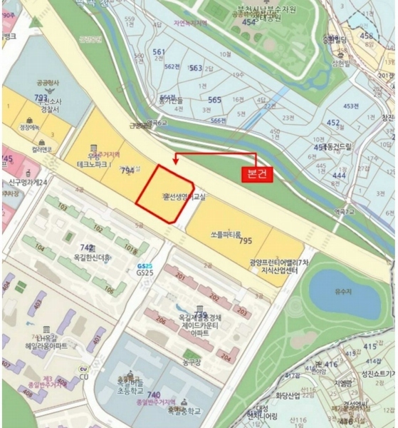 2024타경417 경기도 부천시 소사구 양지로 229경기도 부천시 소사구 양○○○○, 골든아이티타워 1층 126호골든아이○○ 근린상가 경매 이미지