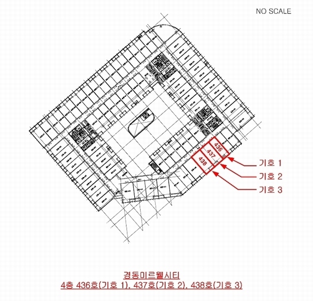 2024타경4594 경기도 김포시 태장로 741, 경동미르웰시티 4층 436호외2개호 아파트형공장 경매 이미지