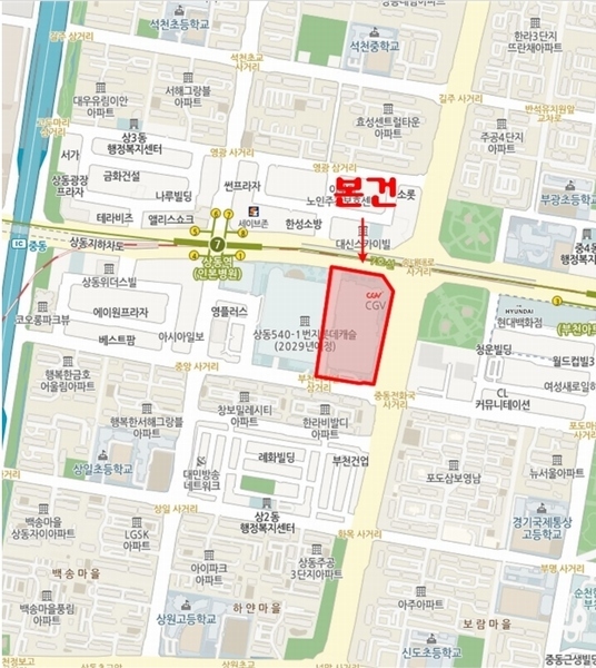 2024타경48266 경기도 부천시 원미구 송내대로 239, 소풍 지하1층 비에프77호외3개호 근린상가 경매 이미지