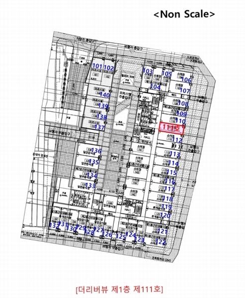2024타경55288 경기도 김포시 김포한강11로 328, 더리버뷰 1층 111호 근린상가 경매 이미지