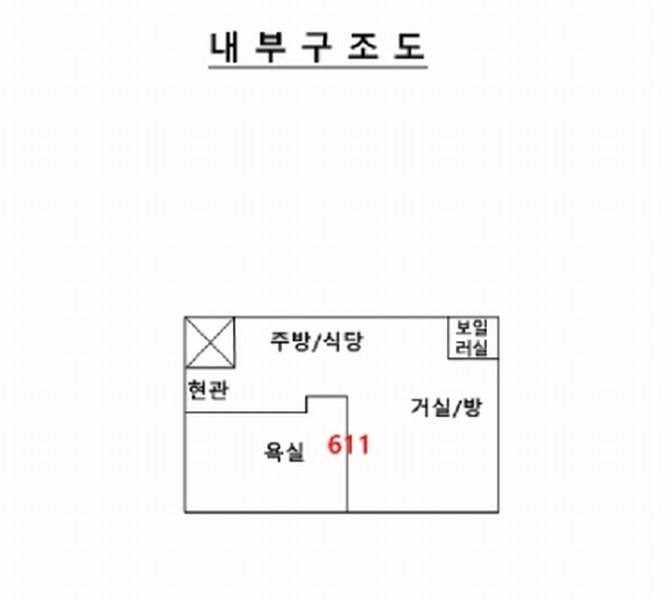 2025타경51852 경기도 광명시 서부샛길 778, 가산디오스텔 오피스텔 6층 611호 오피스텔[계약18평형] 경매 이미지