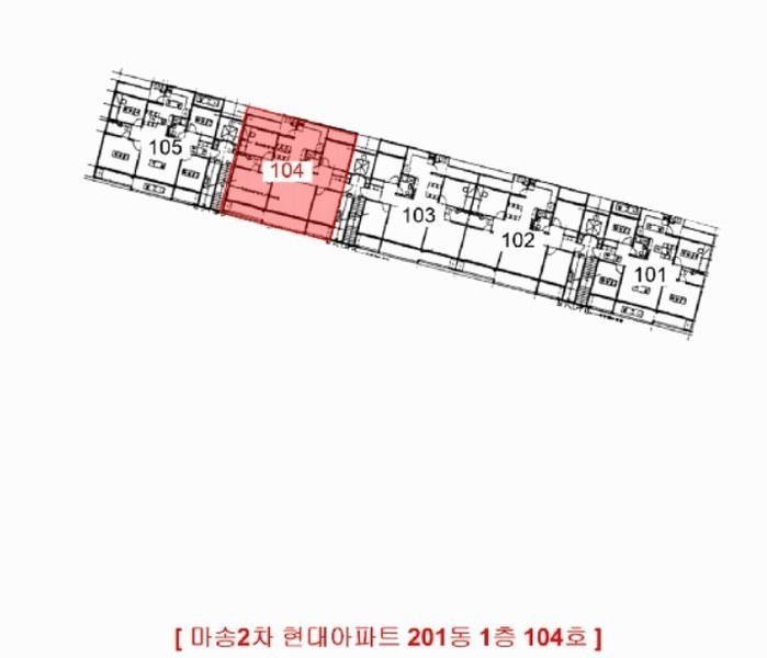 2025타경32564 경기도 김포시 김포대로 2282, 마송2차현대아파트 201동 1층 104호 아파트 경매 이미지