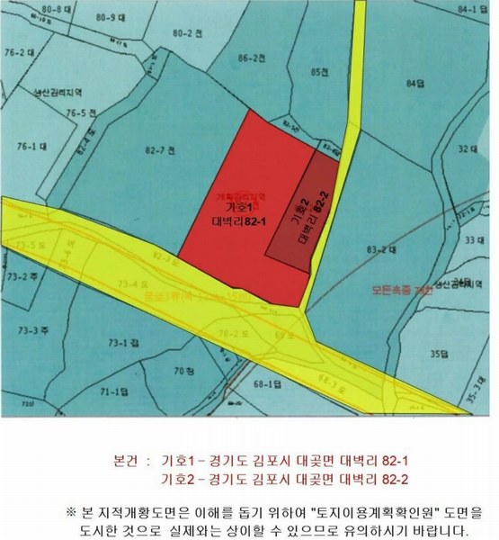 2025타경33277 경기도 김포시 대곶면 대벽리 82-1 농지 경매 이미지