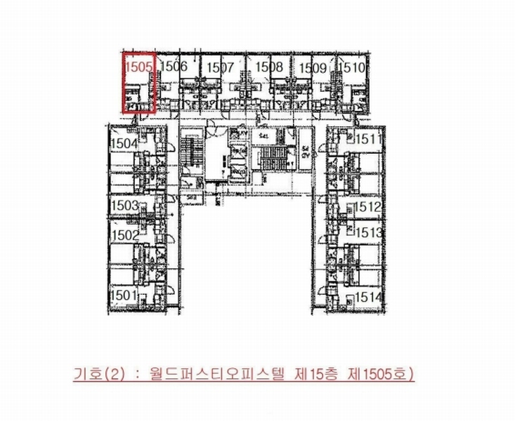 2025타경3994 경기도 김포시 김포한강4로 571, 월드퍼스티오피스텔 15층 1505호 오피스텔[계약17평형] 경매 이미지