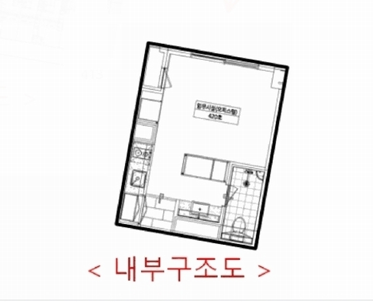 2025타경33306 경기도 부천시 원미구 부일로 429, 다온하브 4층 420호 오피스텔[계약14평형] 경매 이미지