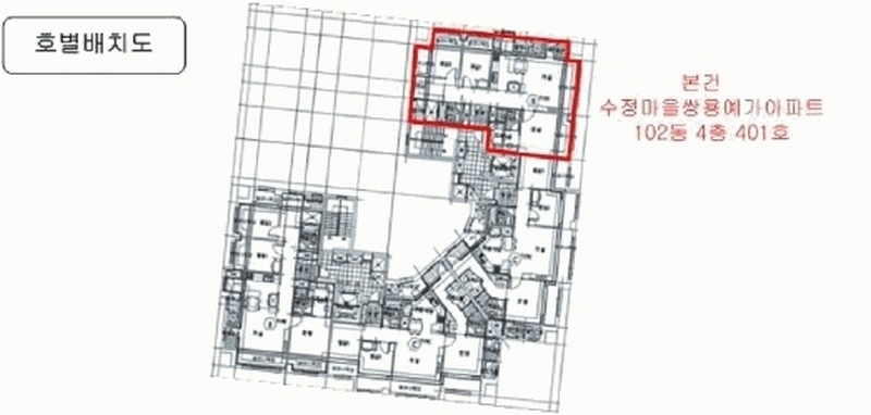 2025타경33418 경기도 김포시 김포한강2로 11경기도 김포시 김포한○○○○, 수정마을쌍용예가아파트 102동 4층 401호수정마을○○ 아파트[공급33평형] 경매 이미지