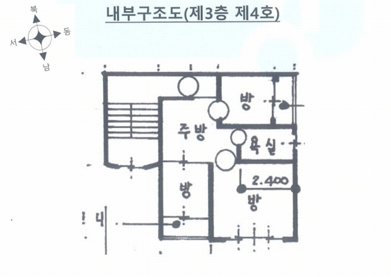 2025타경33847 경기도 부천시 원미구 계남로263번길 9-1, 방주주택 3층 4호 다세대(빌라)[공급13평형] 경매 이미지