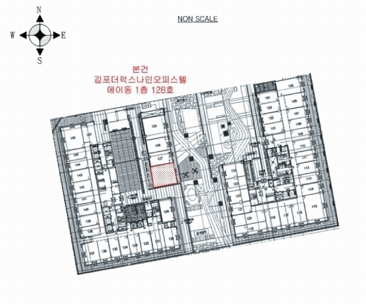 2025타경33931 경기도 김포시 김포한강10로133번길 126, 김포더럭스나인오피스텔 에이동 1층 128호 근린상가 경매 이미지