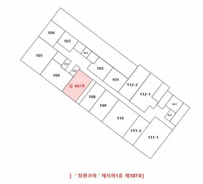 2024타경3370 경상남도 창원시 성산구 상남로 71, 창원코아 지하1층 107호외1개호 근린상가 경매 이미지