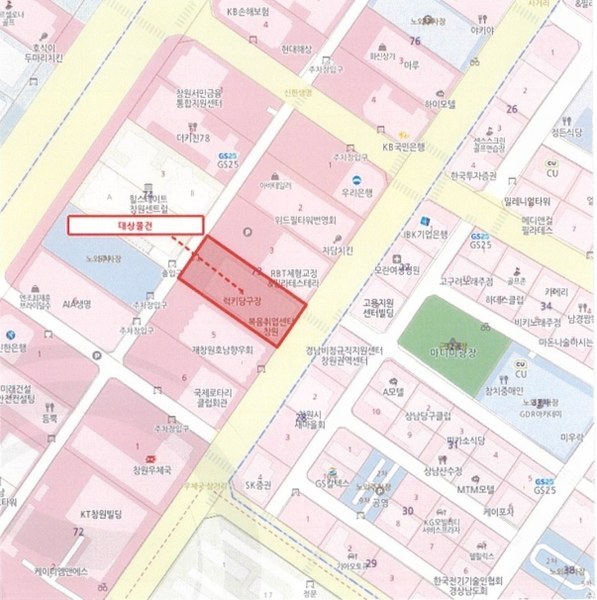 2024타경3370 경상남도 창원시 성산구 상남로 71, 창원코아 지하1층 107호외1개호 근린상가 경매 이미지