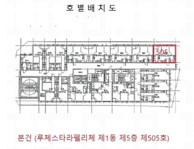 2025타경34384 경기도 김포시 장차로5번길 33, 루체스타라펠리체 1동 5층 505호 오피스텔 경매 이미지
