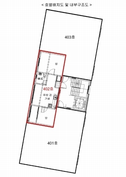 2024타경48112 경기도 부천시 원미구 원미로77번길 28-6, 엘제이빌 4층 402호 다세대(빌라)[공급11평형] 경매 이미지