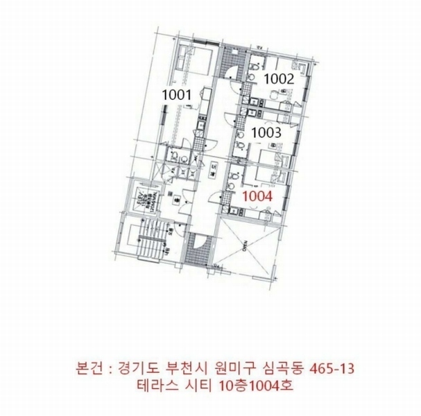 2024타경54568 경기도 부천시 원미구 신흥로16번길 15, 테라스시티 10층 1004호 아파트[공급6평형] 경매 이미지