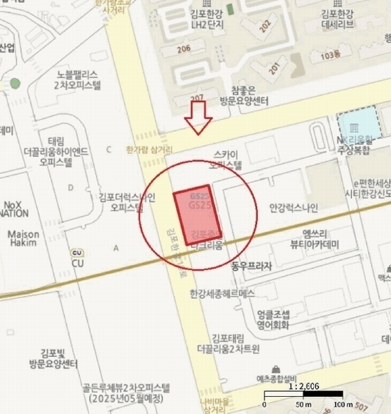 2025타경33118 경기도 김포시 김포한강10로 190, 중일라크리움 5층 528호 오피스텔 경매 이미지