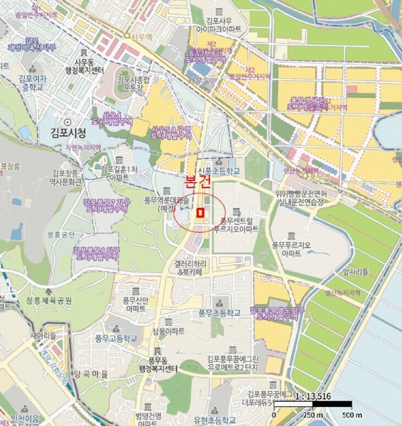 2025타경33454 경기도 김포시 풍무로 168, 넘버원리치안 5층 522호 오피스텔[계약23평형] 경매 이미지