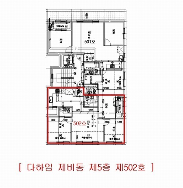 2025타경33568 경기도 부천시 오정구 원종로85번길 68, 다하임 비동 5층 502호 다세대(빌라)[공급19평형] 경매 이미지