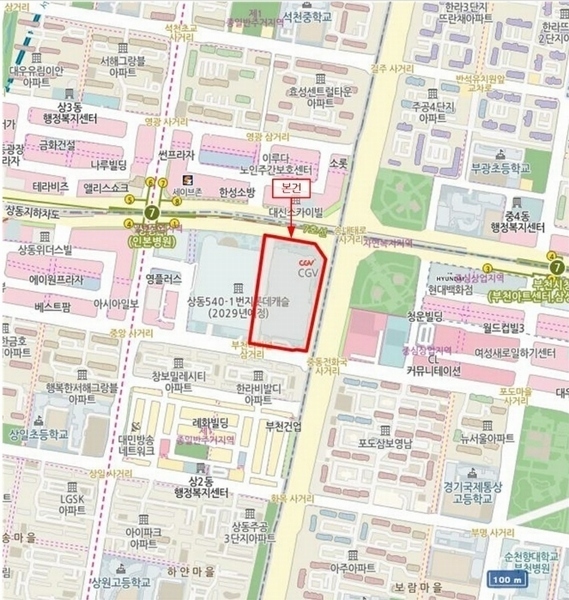 2024타경51521 경기도 부천시 원미구 송내대로 239, 소풍 4층 4189호 근린상가 경매 이미지