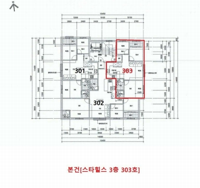2024타경52586 경기도 김포시 봉화로 157-13, 스타힐스 3층 303호 다세대(빌라)[공급15평형] 경매 이미지