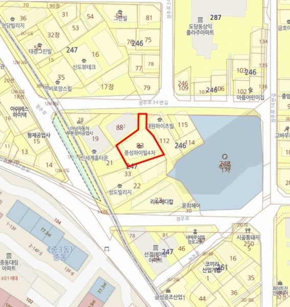 2024타경55905 경기도 부천시 원미구 정주로34번길 8, 풍성하이빌4차 5층 501호 다세대(빌라)[공급16평형] 경매 이미지