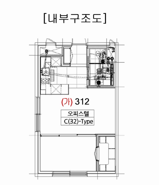 2025타경33207 경기도 김포시 김포한강10로133번길 126, 김포더럭스나인오피스텔 에이동 3층 312호 오피스텔[계약24평형] 경매 이미지
