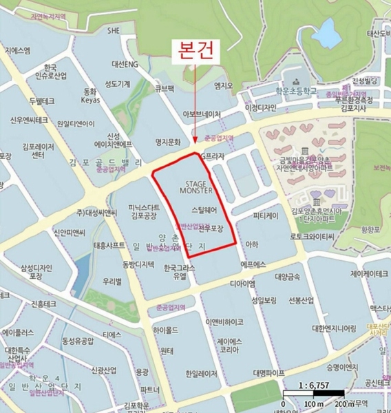 2025타경33417 경기도 김포시 황금로 117, 메카존 나동 4층 414호 아파트형공장 경매 이미지