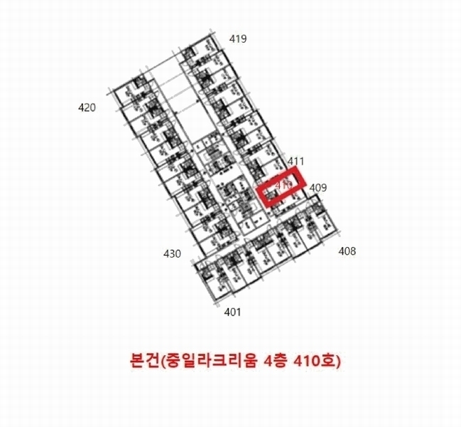 2025타경33831 경기도 김포시 김포한강10로 190, 중일라크리움 4층 410호 오피스텔 경매 이미지
