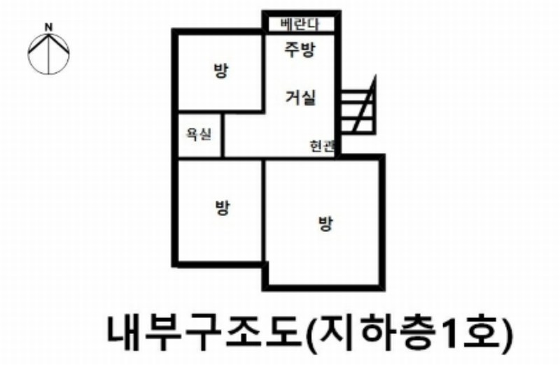 2024타경64306 서울특별시 은평구 은평로3가길 22-7, 우진빌라 지하층 1호 다세대(빌라)[공급12평형] 경매 이미지