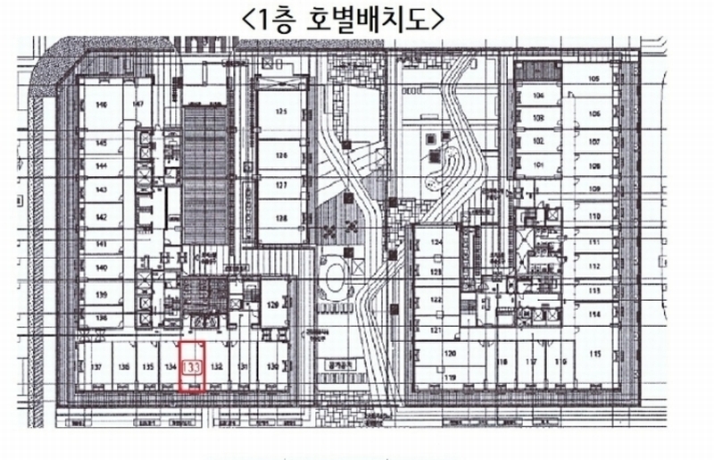 2024타경2291 경기도 김포시 김포한강10로133번길 126, 김포더럭스나인오피스텔 에이동 1층 133호 근린상가 경매 이미지