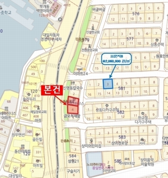 2024타경53848 경기도 부천시 원미구 상동 580-3 근린주택 경매 이미지