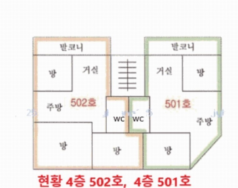 2025타경31333 경기도 부천시 오정구 삼작로74번길 72, 성경빌라 4층 501호 다세대(빌라)[공급44평형] 경매 이미지