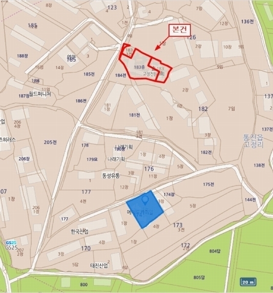 2025타경32859 경기도 김포시 통진읍 고정리 183 종교시설 경매 이미지