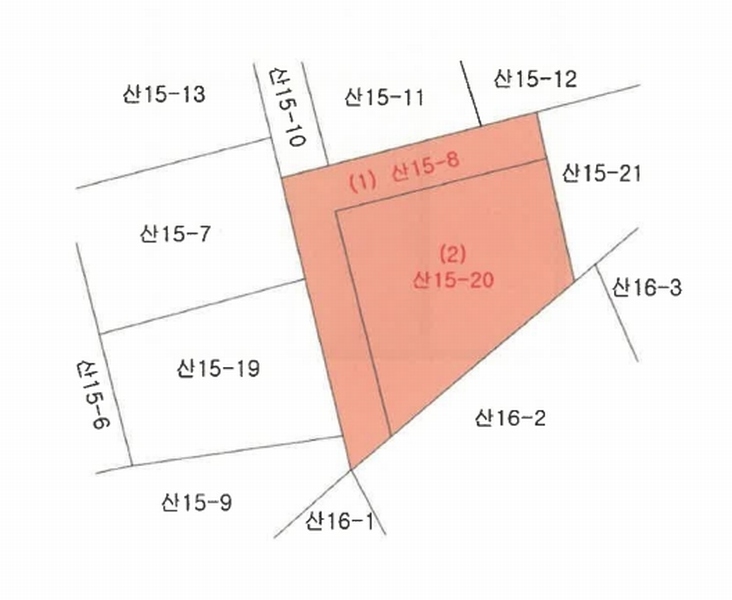 2025타경50434 강원특별자치도 춘천시 송암동 산15-8 임야 경매 이미지
