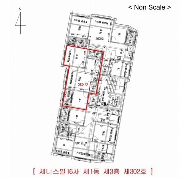 2025타경33744 경기도 부천시 소사구 안곡로85번길 4, 제니스빌16차 1동 3층 302호 다세대(빌라)[공급12평형] 경매 이미지