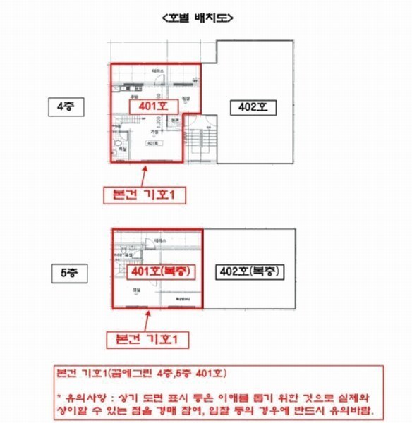 2025타경33883 경기도 부천시 오정구 삼작로74번길 98-6, 꿈에그린 4층,5층 401호 다세대(빌라)[공급23평형] 경매 이미지