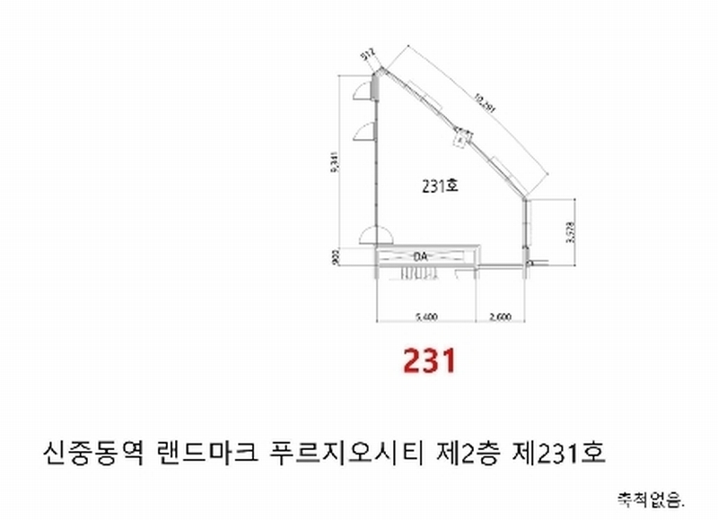 2024타경48433 경기도 부천시 원미구 신흥로 223, 신중동역랜드마크푸르지오시티 2층 231호 근린상가 경매 이미지
