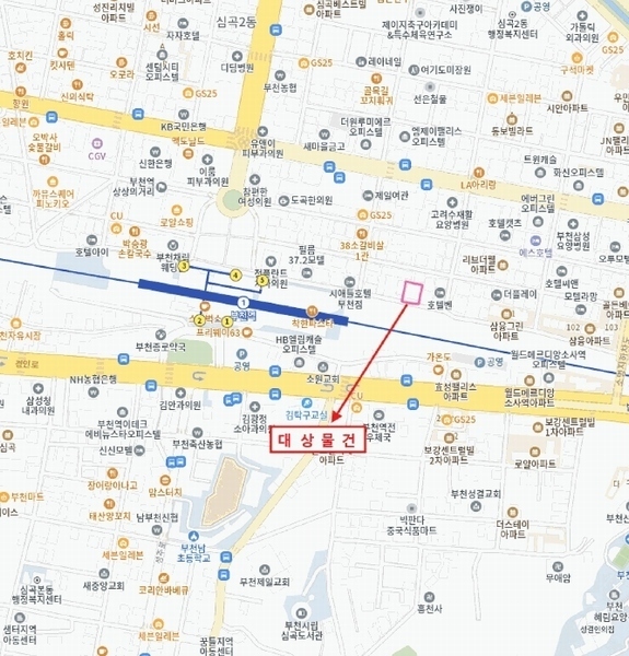 2025타경3277 경기도 부천시 원미구 부천로2번길 49, 에코스마트3 지1층 비101호 근린상가 경매 이미지